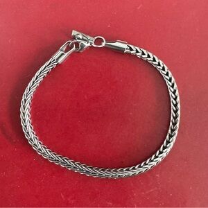 NWOT - Hickey Freeman - Men's - Steel Flat Bracelet